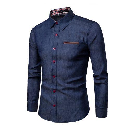 Chemise Manches Longues - Bleu Foncé