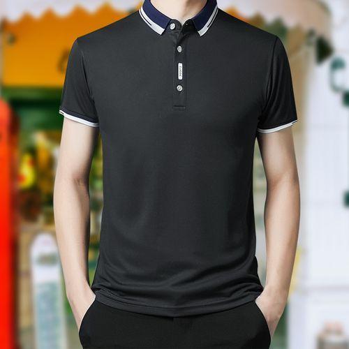 Berrykey Polo Manches Courtes Pour Homme Noir