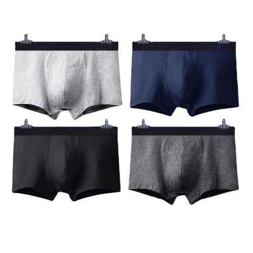 4 Pcs Caleçons Boxer Homme - Multicolore