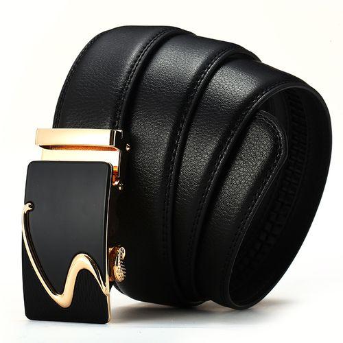 Ceinture - En Simili Cuir - Pour Homme -- Noir