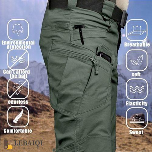 Gukbis Men's Waterproof Tactical Pants, Breathable And Waterproof - Green