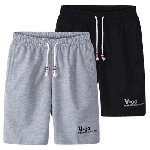 SXCHEN Paquet De 2 Shorts Pour Hommes Pantalons De Sport Décontractés À Cinq Points