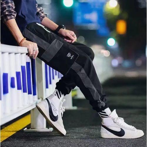 Casual Pants Men Baggy Straight-leg Casual Pants With Trend Men Pants