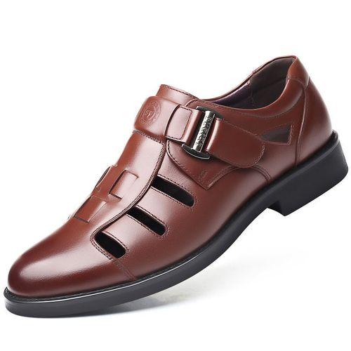 Chaussures creuses en cuir pour hommes