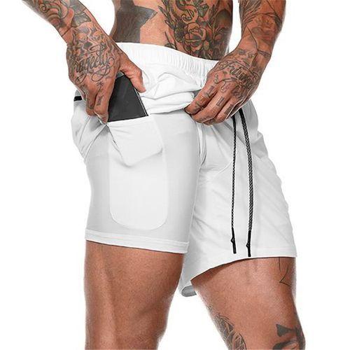 Berrykey Culotte De Sport - Jogging Pour Homme - Blanc