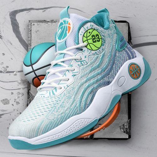 Men’s Sneakers Outdoor Sports Breathable Basketball Shoes Green