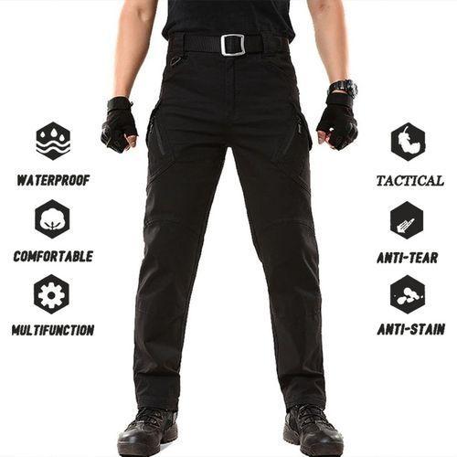 Gukbis Pantalon Tactique Imperméable Pour Homme, Respirant, étanche -- Noir