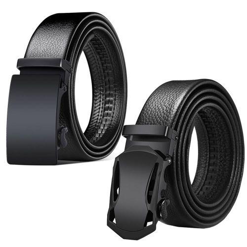 2 Pieces Automatic Buckle Belt Business Casual for Men