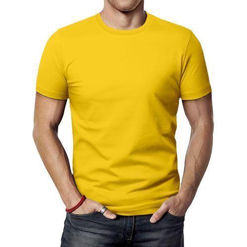 ASHION T-Shirt Hommes 100% Coton - Orange