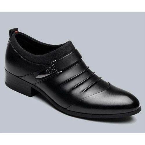Chaussures Décontractées pour Hommes en Cuir PU - Noir