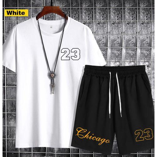 Yixin 【2 Pieces 】Short-sleeved T-shirt Set/top + Pants1202-1