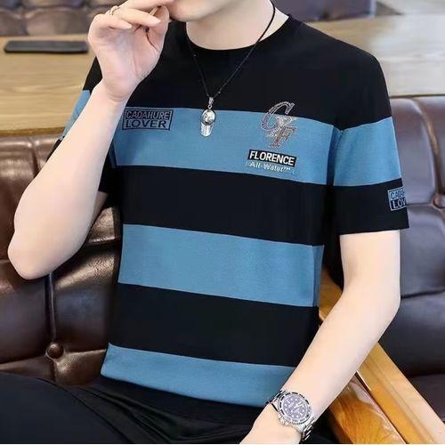 Short Sleeved T-shirt Men Loose Casual Printing Tops