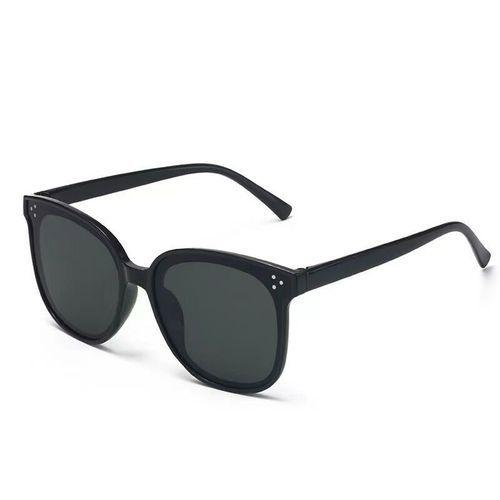 Lunettes de soleil polarisées vintage carrées - Noir