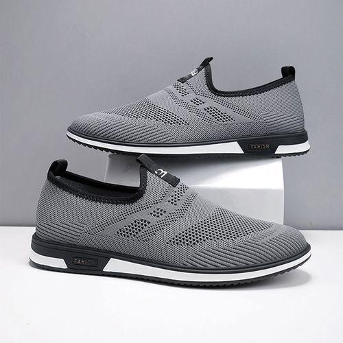 Men's Sport Shoes Breathable Casual Slip-on Sneaker - Grey