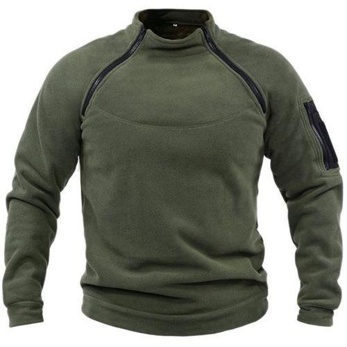 Men's Fashion Sweatshirts Jumpers Pullover Sports Outdoor Long Sleeve Crew Green