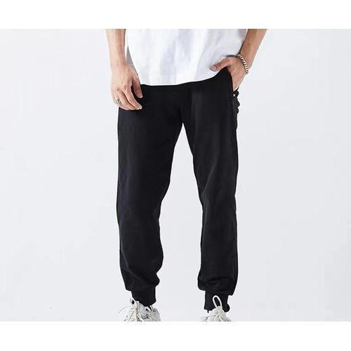 Berrykey Mens Trousers Casual Trendy Sport Pants Combat Jogger Chinos - Black