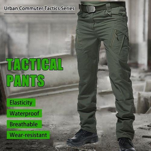 Gukbis Pantalon Tactique Imperméable Pour Homme, Respirant -- Verte