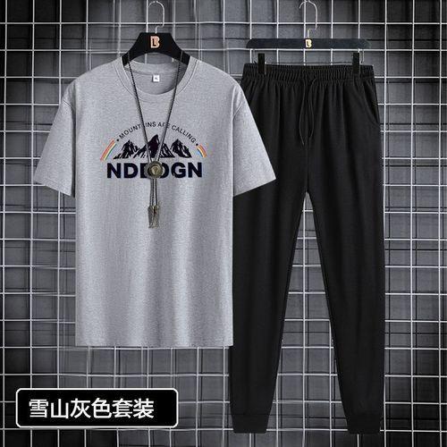 2 In 1 Mens Shirts Short Sleeve Sport Sets taille M