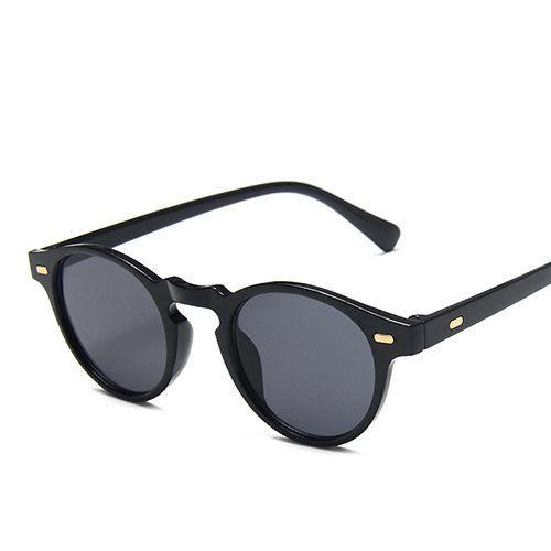 Mode Midin Vintage Sunglasses Polarized Lens UV 400 Protection - Black
