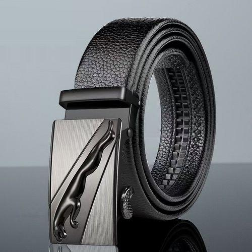 Sangle de ceinture automatique en cuir pour homme - 120cm