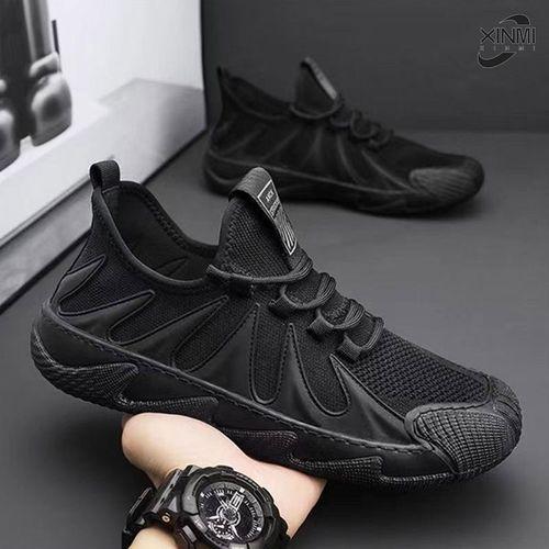 FashionMen's Sneakers Running Shoes Sneakers For Men - Black