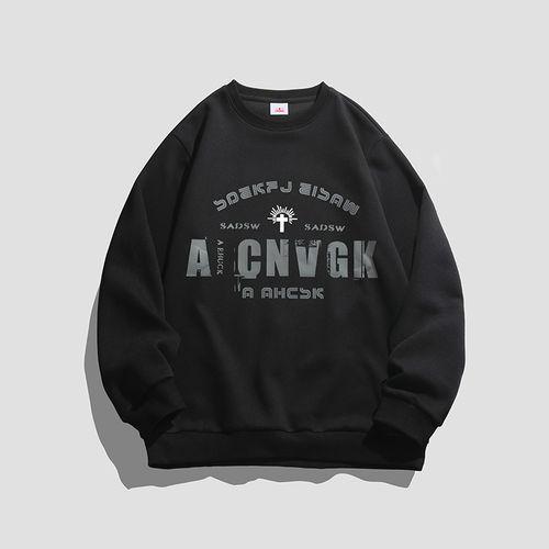 Mens Sport Outdoor Cotton Long Sleeve Hoodies Sportwear Warm Black Sweatshirts