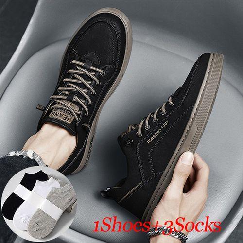 Chaussures décontractées pour hommes Chaussures de sport pour hommes +3 chaussettes