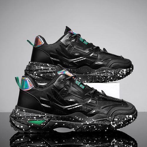 Trendy Casual Men's Shoes - Black