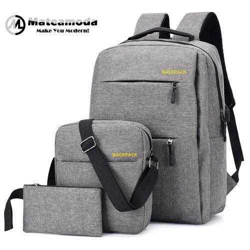 Mateamoda 3 PCS Sacs Pour Hommes Sac à Dos Sac de Livre Pack