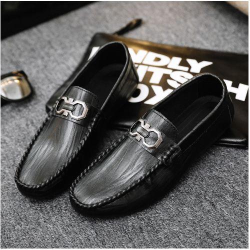 Men's Casual Shoes Formal Low-cut Loafers & Slip-ons Moccasins Black