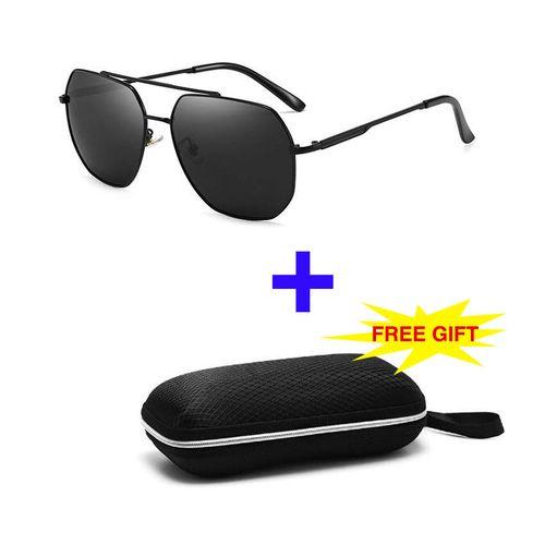 Lunette De Soleil + Etui Offert Noir
