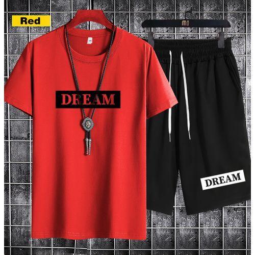 Yixin 【2 Pieces 】Short-sleeved T-shirt Set/top + Pants1202-5