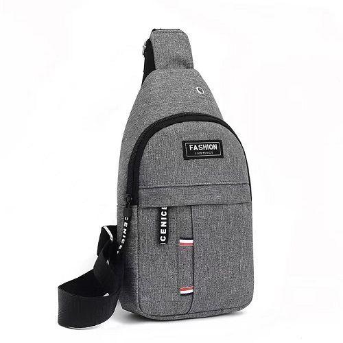 NEW Casual Shoulder Sports Sling Chest Bag Crossbody-Gray