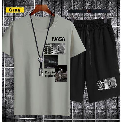 Yixin 【2 Pieces 】Short-sleeved T-shirt Set/top + Pants1201-4