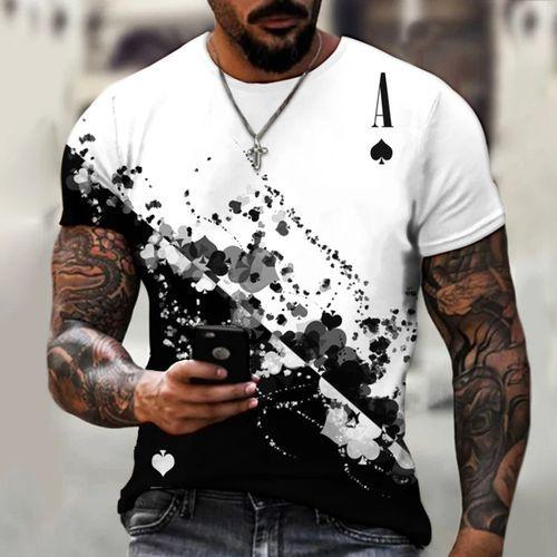 T Shirt 3D Printed Summer Men Casual Short Sleeve Top
